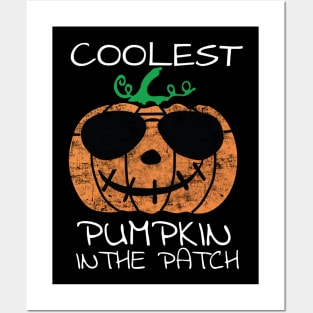 Coolest Pumpkin In The Patch Halloween Posters and Art